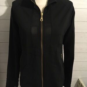 ZYIA Women's Black Jacket with Gold Accents